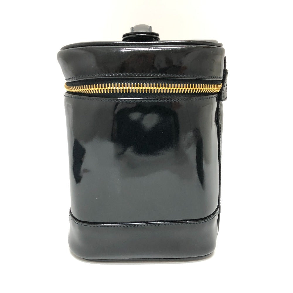 CHANEL Handbag A01998 enamel black CCCOCO Mark Cosmetics Pouch Women Used