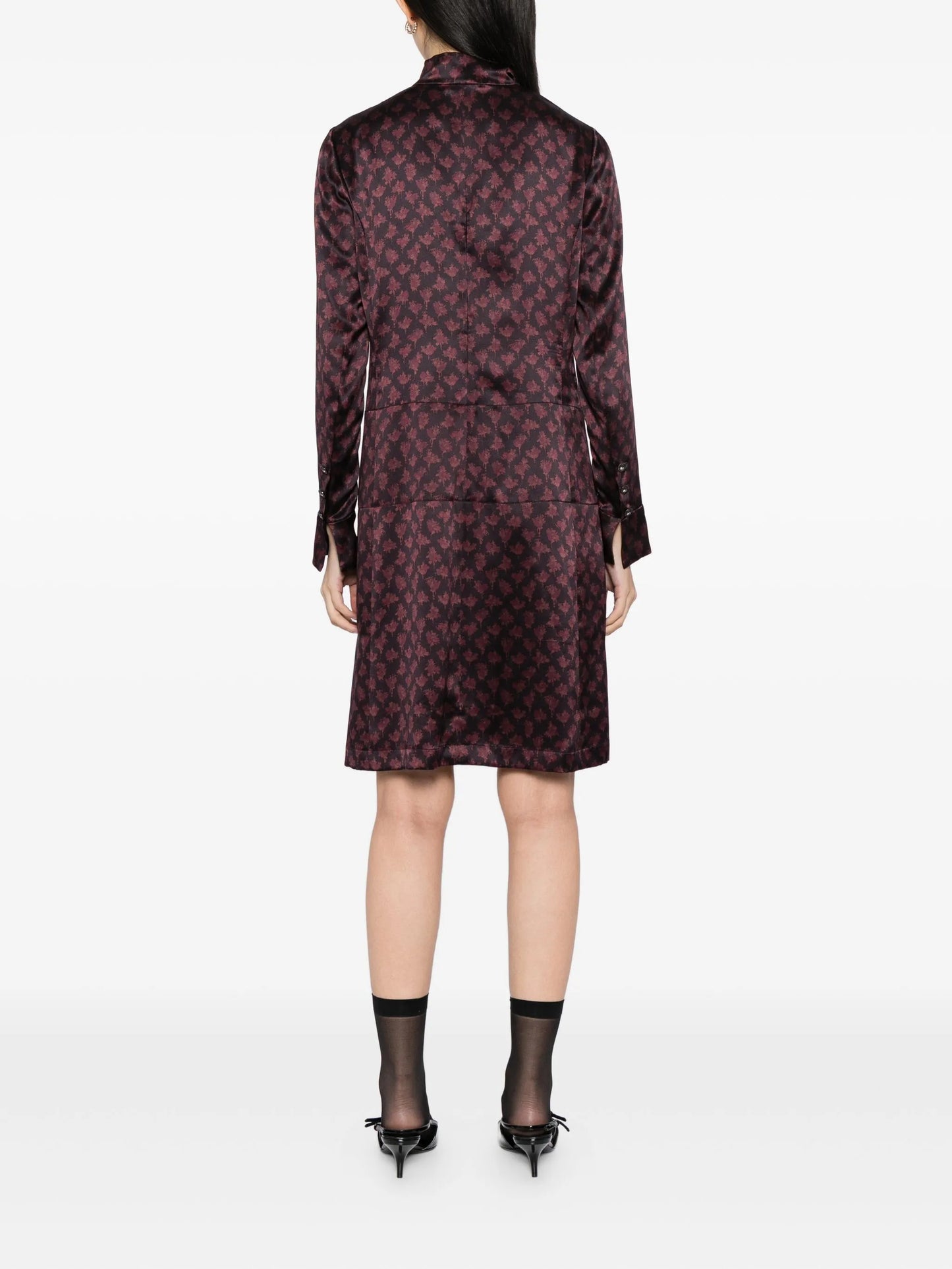 Patterned Shirt Dress