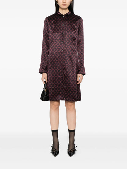 Patterned Shirt Dress