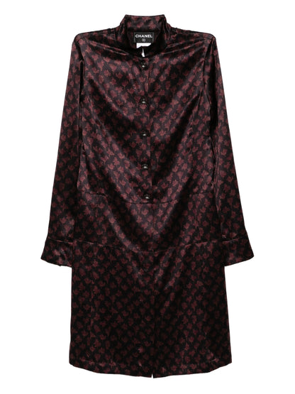 Patterned Shirt Dress