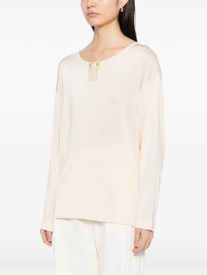 Long Sleeve Top Cream