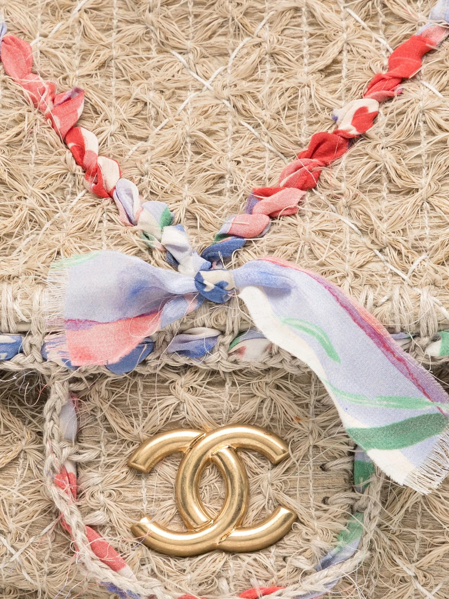 2010 Straw Country Flap Bag