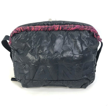 CHANEL Sling bag A57586 Nylon, Tweed Navy Shoulder Bag Coconeige