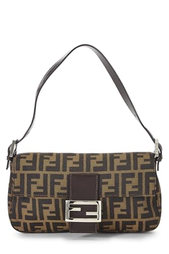 Fendi,  Brown Zucca Canvas Baguette, Brown