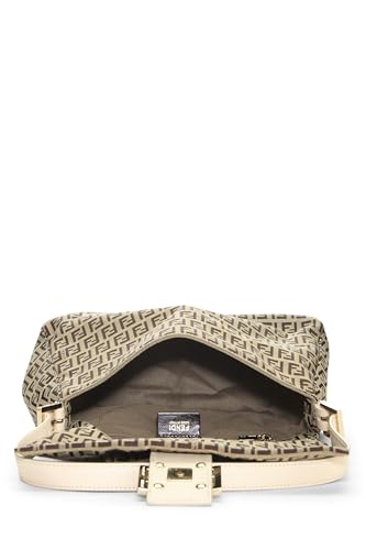 Fendi,  White Zucchino Canvas Mama, White