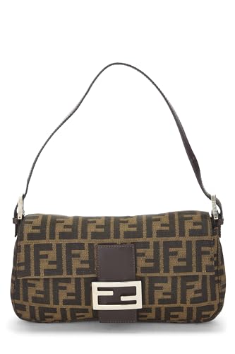 Fendi,  Brown Zucca Canvas Baguette, Brown