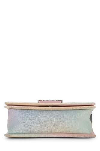 Chanel,  Rainbow Quilted Caviar Boy Bag Small, Multi
