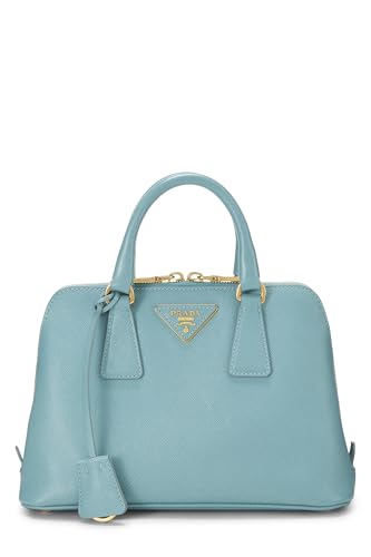 Prada,  Blue Saffiano Promenade Small, Blue