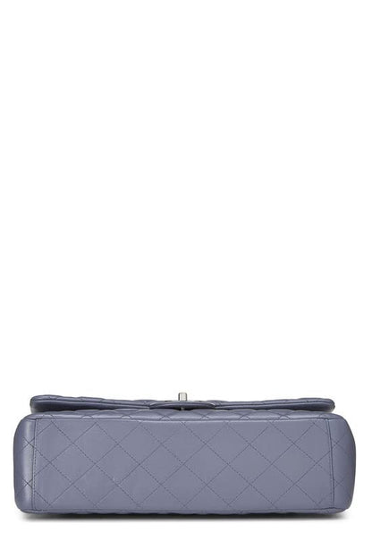 CHANEL,  Purple Quilted Lambskin New Classic Double Flap Maxi, Purple