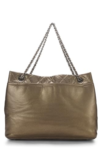 Chanel,  Gold Caviar Timeless 'CC' Soft Shopper Large, Gold