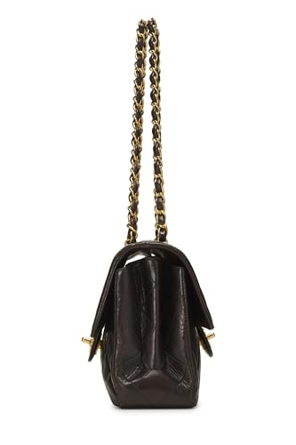 Chanel,  Black Quilted Lambskin Double Sided Classic Flap Medium, Black