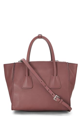 Prada,  Pink Vitello Daino Trapeze Tote, Pink