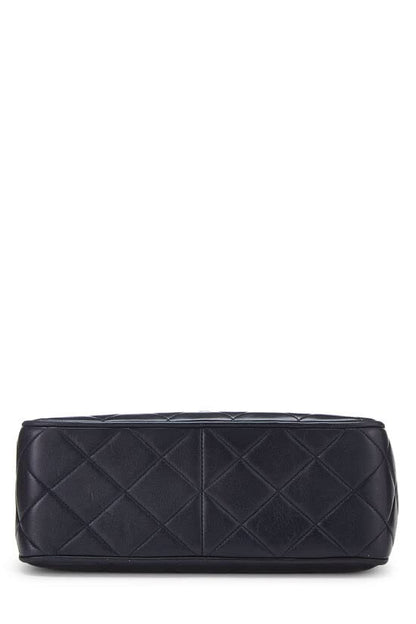 CHANEL,  Navy Quilted Lambskin Square Flap Medium, Navy