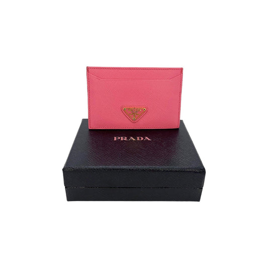 Prada Pink Saffiano  Holder
