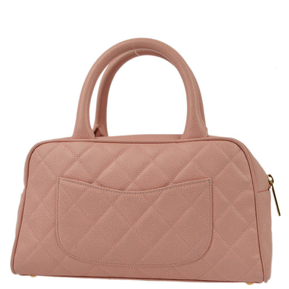 Chanel Pink Caviar Bowling Bag 27