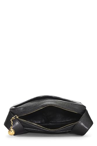 Chanel,  Black Caviar 3 'CC' Shoulder Bag, Black