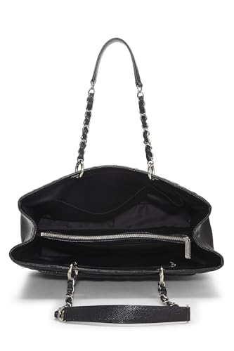 Chanel,  Black Quilted Caviar Grand Shopping Tote (GST) XL, Black