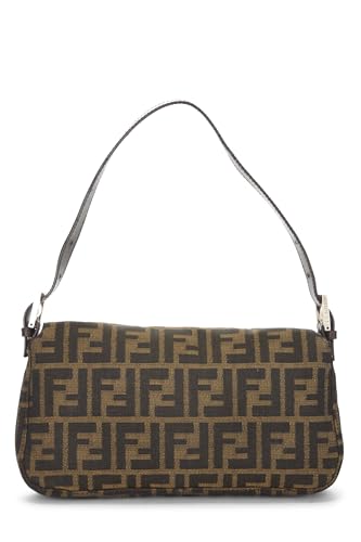 Fendi,  Brown Zucca Canvas Baguette, Brown