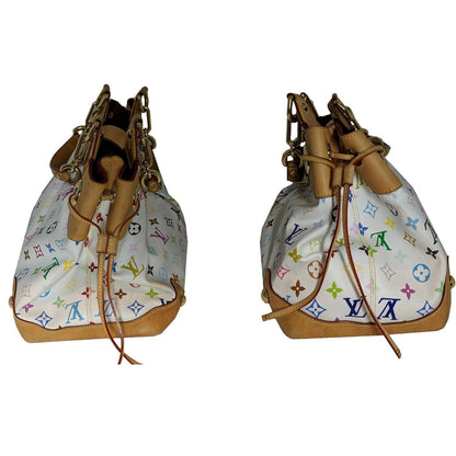 Louis Vuitton White Multicolore Monogram Ursula Bag