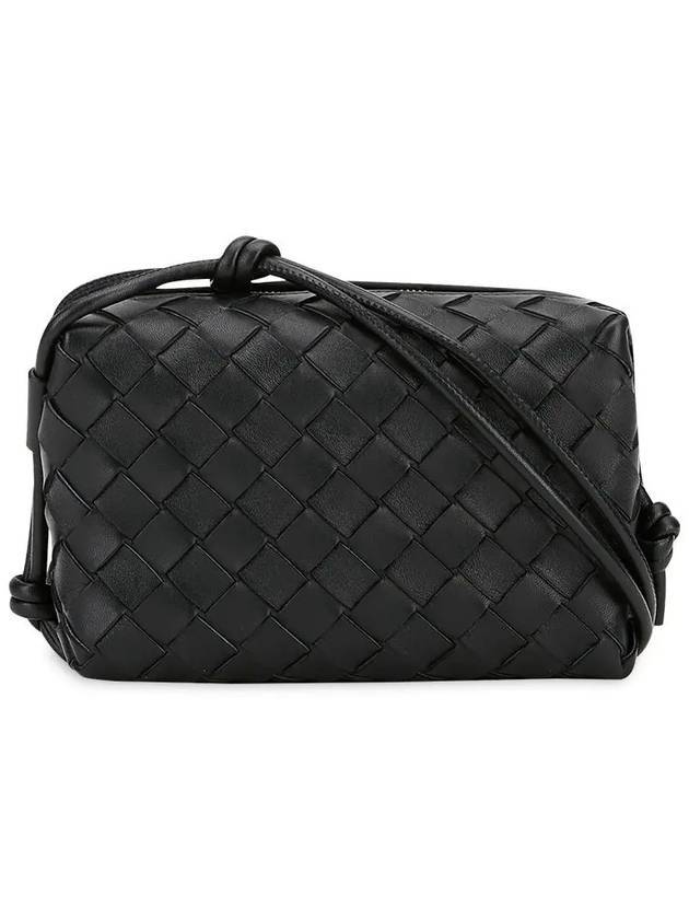 Luxury Bottega Veneta Loop Camera Mini Cross Bag Black