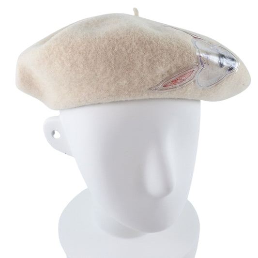 CHANEL Other hats wool White beret Women 50-55 Used