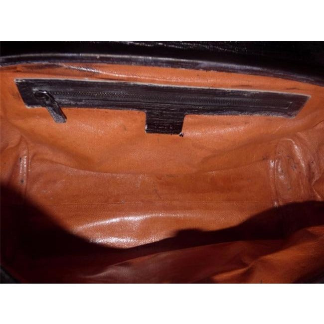Gucci Vintage Black Leather Bamboo Bullet Bag!