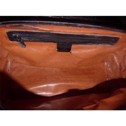 Gucci Vintage Black Leather Bamboo Bullet Bag!