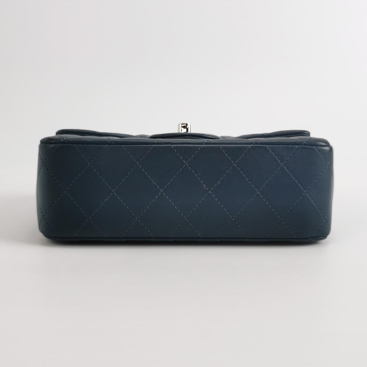 Chanel Classic Flap Rectangular Mini Navy Lambskin, 2019