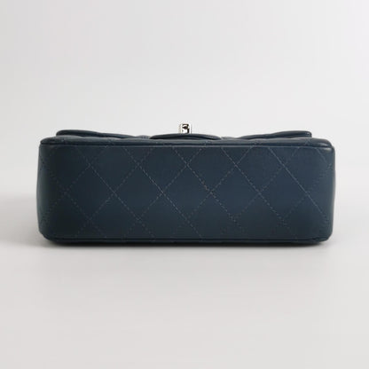 Chanel Classic Flap Rectangular Mini Navy Lambskin, 2019
