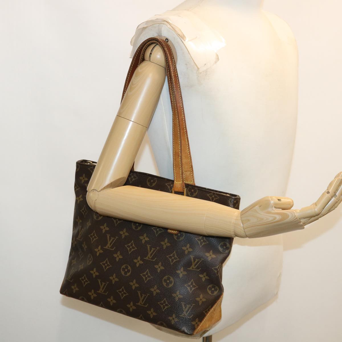 LOUIS VUITTON Monogram Cabas Piano Tote Bag M51148 LV 32560