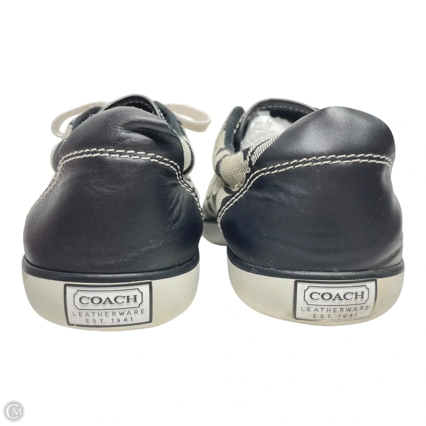 Shoes Designer By Coach In Black & White, Size: 6.5