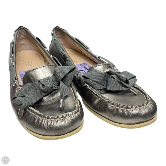 Shoes Designer By Coach In Silver, Size: 8