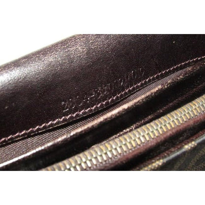 Fendi Tobacco Zucca Print Continental Style With Chrome Ff Snap Wallet