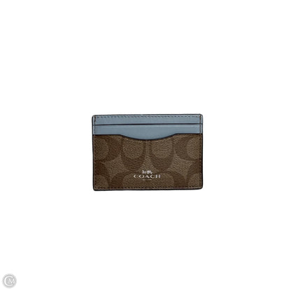 Id/card Holder Designer By Coach, Size: Small