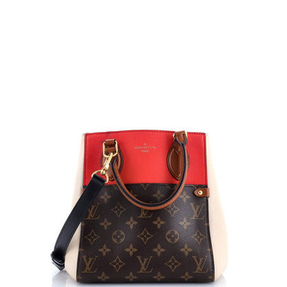 Fold Tote Monogram Canvas and Leather PM