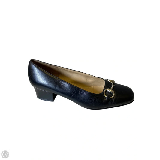 Shoes Luxury Designer By Gucci In Black, Size: 5