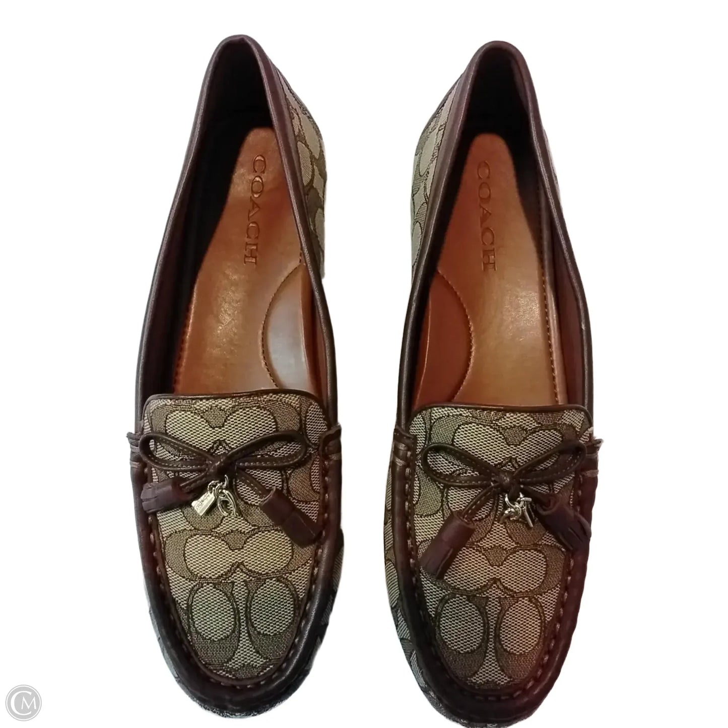 Shoes Flats By Coach In Brown, Size: 9.5