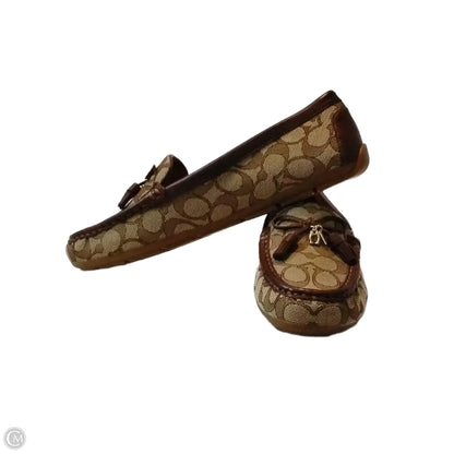 Shoes Flats By Coach In Brown, Size: 9.5