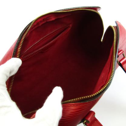 Louis Vuitton Red Leather Soufflot handbag bag