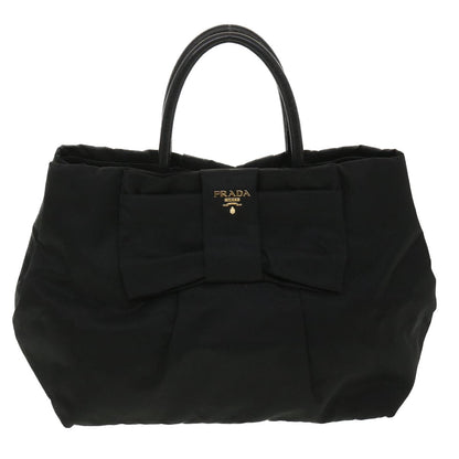 Prada Hand Bag Nylon Black  33979