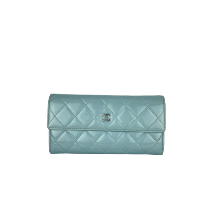 Wallet Patent Blue SHW