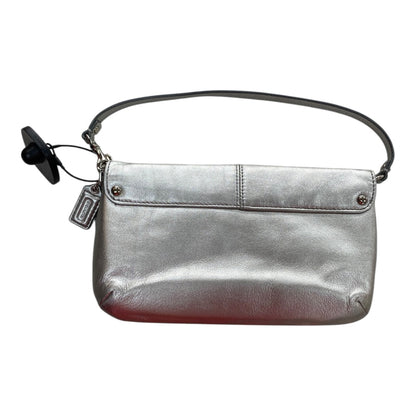 Handbag Designer By Coach In Silver, Size:Medium
