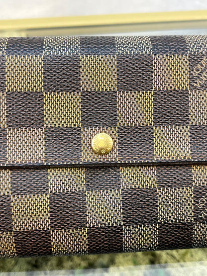 LOUIS VUITTON Damier Ebene Vintage Sarah Wallet