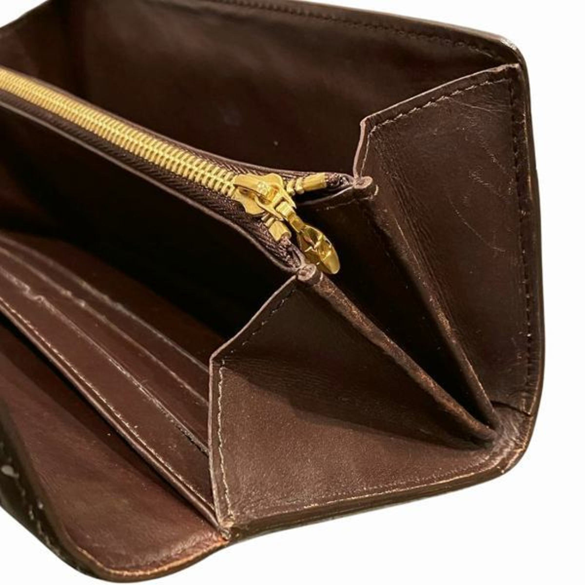 Louis Vuitton Monogram Vernis Amarante  Galle Monogram Vernis Long Bill Wallet (Bi-Fold)