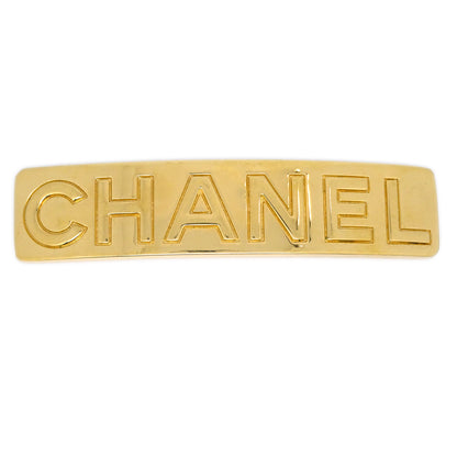 Chanel Hair Clip Hairpin Barrette Gold 97A/71