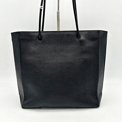Pre-owned BALENCIAGA Calfskin Logo Small Shopping Black LA39923