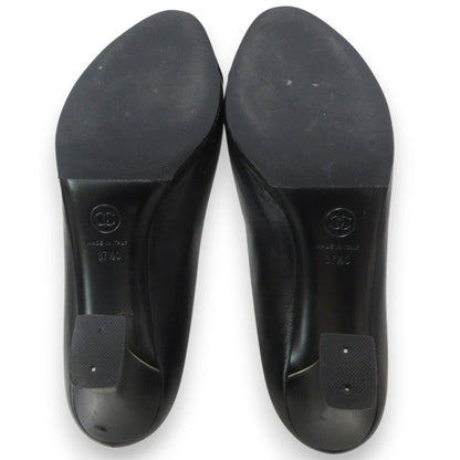 Chanel Coco Mark Heel Leather Pumps