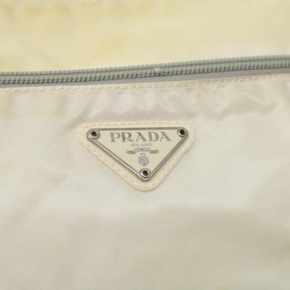 Prada Shoulder Bag Nylon Cream  34363