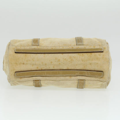 Prada Shoulder Bag Canvas Beige  34395