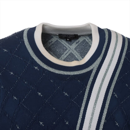 Chanel Coco P54 Cotton x Polyester s 36  Blue